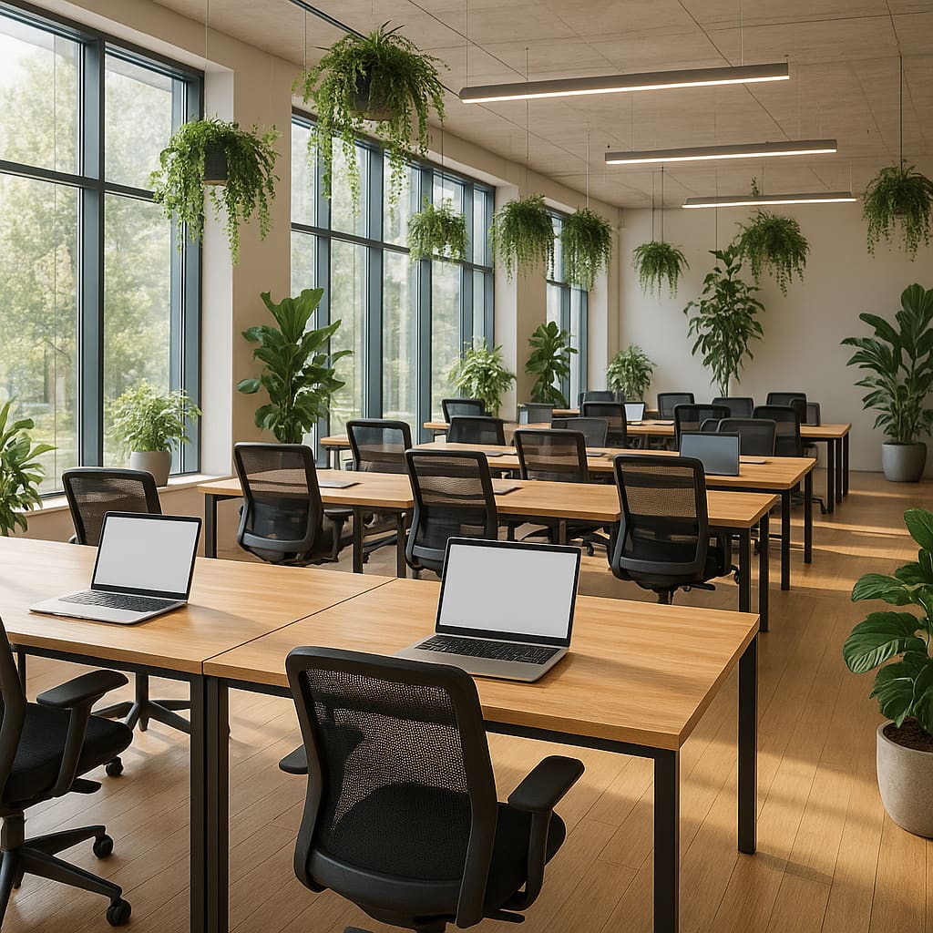 Moderner Coworking Space in Wien mit natürlichem Licht